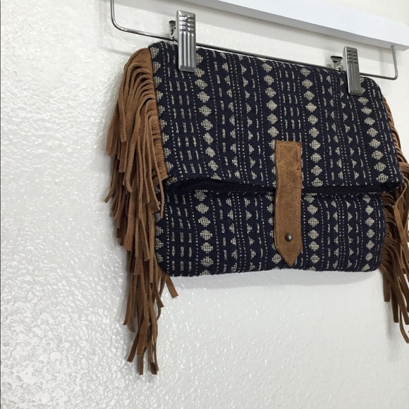 Boho Fold Over Clutch Bag - Picture 2 of 5